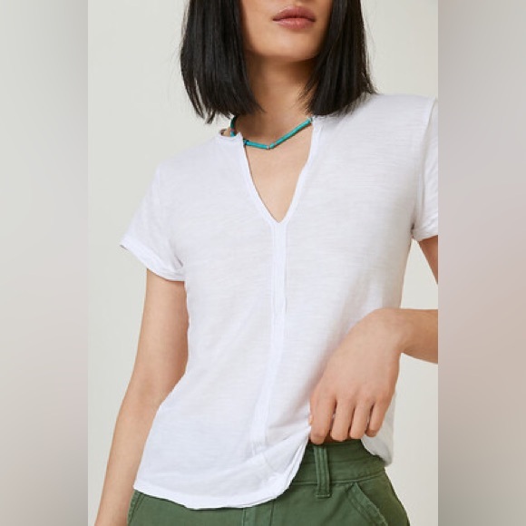 Pilcro Tops - Anthropologie Pilcro Split Neck Tee